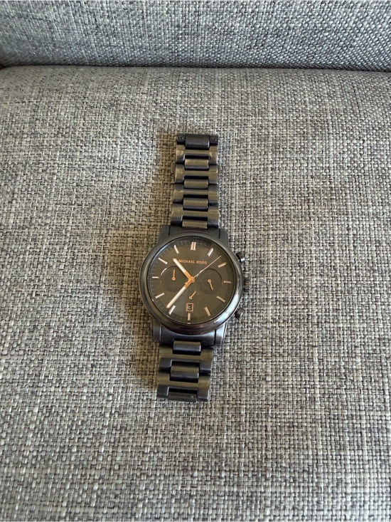 Michael Kors Accessories - Michael Kors Gunmetal Stainless Steel Chronograph Watch